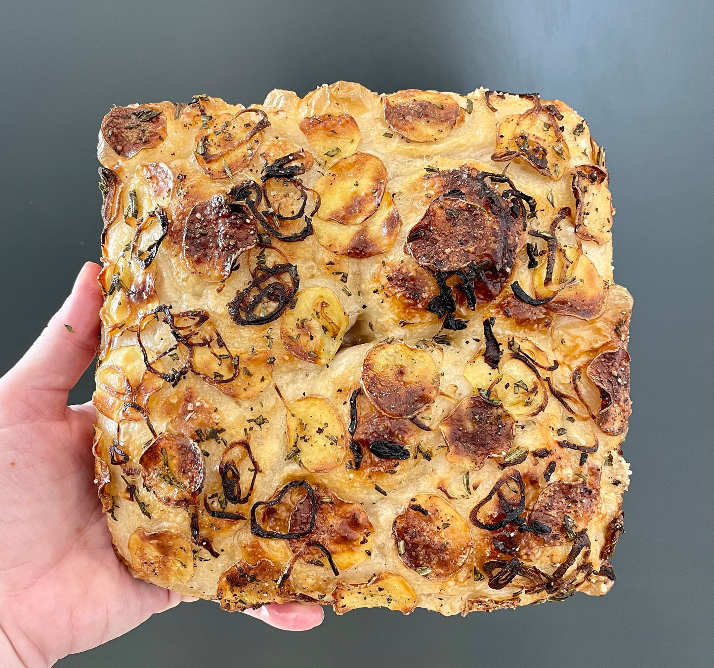 SOURDOUGH POTATO, ONION and ROSEMARY FOCACCIA